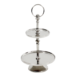 Support à gâteau haut en aluminium sur trépied, décoration de service de gâteaux pour mariage et restaurant, présentoir de luxe - Product Image 3