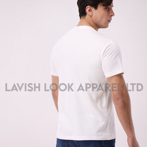 เสื้อยืดคอกลมผู้ชาย ผ้าฝ้าย 100% ทรงปกติ ขายดี ระบายอากาศได้ดี ป้องกันรอยยับ ใส่สบายในฤดูร้อน มีโลโก้ด้านหน้า - Product Image 4