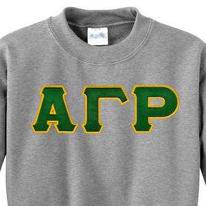 Sweat-shirt à col rond Alpha solide 100% coton pour femme Logo brodé personnalisé Printemps & Hiver Sororité & Fraternité Oem Service - Product Image 2