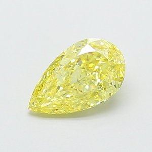 Diamante Cultivado en Laboratorio, Corte Pera, 1.3ct, VS1, Color Amarillo Intenso - Product Image 1