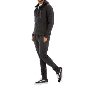 Ensemble de pantalons de survêtement et sweat à capuche décontracté pour hommes avec logo personnalisé Survêtements de sport vierges Slim Fit Jogger Survêtement - Product Image 2