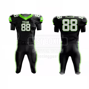 Uniforme de fútbol americano de color liso de diferentes estilos, cómodo uniforme de fútbol americano de secado rápido - Product Image 1