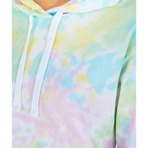 Sudaderas con capucha Tie-dye personalizadas para hombre al por mayor, Sudadera con capucha anti-pilling de poliéster y algodón tejido de estilo callejero a la moda - Product Image 4