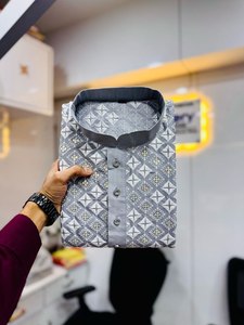 White Embroidery Thread Work Pakistani Fashion Eid& Ramzan Month Special Traditional Look Design Popular Kurta Set For Men Wear - Product Image 6