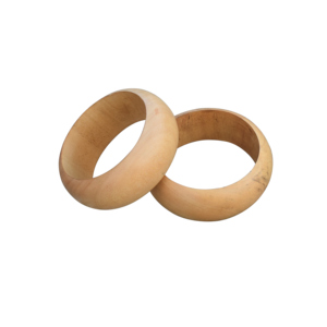 Brazaletes de madera hechos a mano de tamaño personalizado para mujer, pulsera de madera Natural de diseño único, brazalete de moda, joyería - Product Image 1