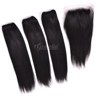 Cheveux Indiens Tyagi 100% Vierge Remy de Qualité Supérieure, Lisses Naturels, Tissage Double à la Machine, Ondulés et Bouclés, Extensions en Paquets et Queues de Cheval