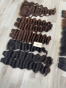 Meilleure qualité 100% extensions de cheveux humains Double trame lâche vague Style trame naturelle extension de cheveux - Product Image 2