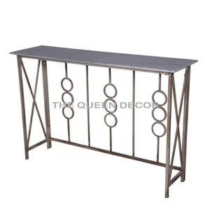 Muebles de Metal de tendencia, mesa de mármol para el hogar, Hotel, sala de estar, decoración de mesa de Color dorado, muebles rectangulares, mesas de consola - Product Image 3