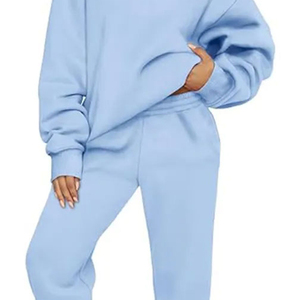 Nouveauté, survêtement de sport personnalisé de haute qualité pour femmes, ensemble 2 pièces, vêtements de sport, survêtement en coton avec fermeture éclair pour femmes - Product Image 2