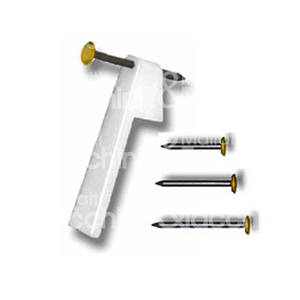 BAG OF 12 <b>NAILS</b> <b>Brass</b> head - Product Image 1