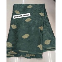 Tissu Jacquard Brodé en Crêpe de Viscose Premium – Matière Textile de Haute Qualité en Gros pour Sarees Élégants et Robes de Luxe