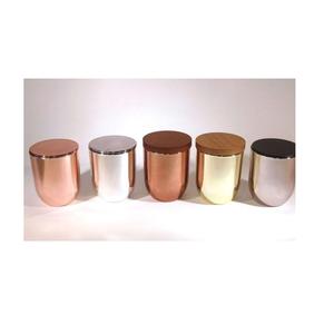 Modern Design Stainless steel Metal <b>Candle</b> Jar With Lid Beautiful <b>candle</b> Jar For Decoration In Home Dinner Nights - Product Image 1