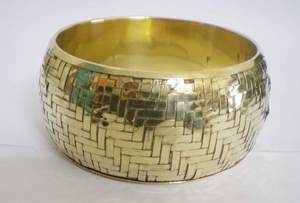 Brazalete de Cobre con Diseño Floral Calado, Hecho a Mano, de Alta Calidad, para Mujer, Elegante, Chapado en Oro, Joyería India para Novia, Regalo Étnico de Moda - Product Image 2