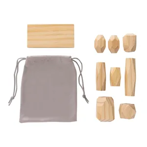 Décor et accessoires de bureau durables en bois équilibré Ukiyo Crios Rocks - Product Image 6