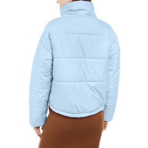 Piumino Corto Celebrity Junior Rosa Blu Impermeabile con Collo Alto e Decorazioni in Ecopelle Taglia Media in Poliestere - Product Image 2