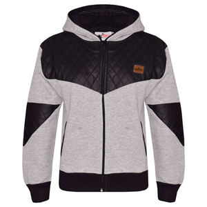 Sudadera unisex de talla grande con capucha y bolsillo con cremallera, chándal liso con logotipo personalizado bordado OEM para otoño, venta al por mayor - Product Image 4