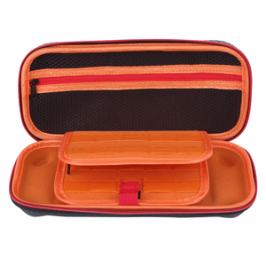 Pour étui de voyage <span class=keywords><strong>Nintendo</strong></span> Switch 2-Sac à coque EVA étanche avec fentes pour cartes de jeu, rangement Joy-Con et poche pour chargeur - Product Image 1