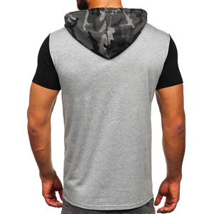 Mens 100% Cotton Sleeveless <b>Hoodies</b> Eco-Friendly Anti-Wrinkle Quick Dry Workout <b>Gym</b> Wear Breathable Fabric Stylish Casual Street - Product Image 4