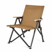 Chaise de camping pliable portable style Kermit, structure en acier, chaise d'extérieur légère et pliable pour les voyages, les pique-niques et la pêche