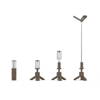 Nouvelle Lampe de Camping Multifonctionnelle avec Trépied Magnétique, Étanche, Télescopique, LED Rechargeable, Portable, avec Crochet