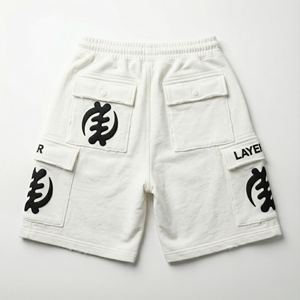 Hot Custom Cotton <b>Cargo</b> <b>Shorts</b> <b>Women</b> Elastic Waist High Waist Regular Fit Distressed Gym Casual Streetwear Quick Dry - Product Image 2