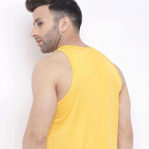 Débardeur respirant à col rond avec impression personnalisée sans marque Gym surdimensionné vente en gros débardeurs pour hommes OEM personnalisés - Product Image 5