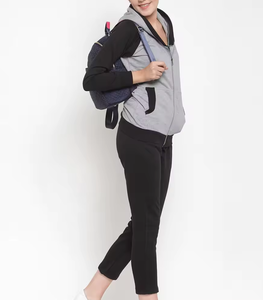 Conjunto deportivo de dos piezas con logotipo personalizado para mujer, venta al por mayor, chándales de invierno de manga larga con pantalones de chándal para exteriores - Product Image 3