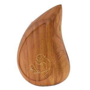 Prisma Designs PWU 027 Solid Walnut Wood Mini Urn Engravable Wooden Human Cremation <b>Keepsake</b> Vessel <b>Box</b> Leak-Proof Sustainable - Product Image 5