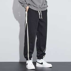 Nueva ropa de calle ligera para hombre, pantalones de chándal personalizables de algodón 100%, pantalones holgados, pantalones informales de tela de lona - Product Image 6