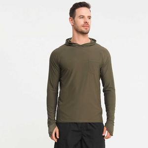 Ropa de pesca de manga larga UPF 50 personalizada, camisas de pesca con capucha para hombres, protección UV, Sudadera con capucha de pesca enmascarada de secado rápido, sublimación - Product Image 6