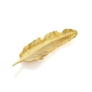 Plateau en métal plateau de service de fruits plateau élégant de conception de feuille fabricant et fournisseur plateau de service de feuille de nouveau Design - Product Image 2