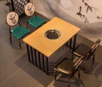 Table Hotpot en contreplaqué de style industriel
