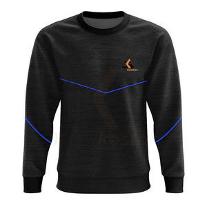 Pull à col rond en polaire de polyester brossé, vêtements de sport unisexe, écologique, respirant, léger, couleur et taille personnalisées, pull GAA - Product Image 1