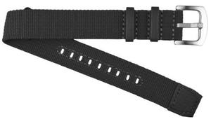 Bracelet de montre connectée sport unisexe B12 20 mm en nylon noir réglable, confortable, respirant, résistant à l'eau, boucle en acier inoxydable - Product Image 6