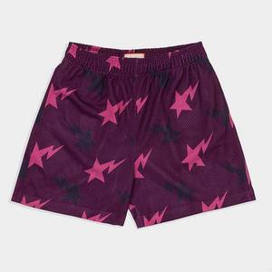 Pantalones cortos OEM para hombre, pantalones cortos de verano con sublimación, pantalones cortos de algodón con logotipo personalizado, transpirables, estilo callejero, pantalones cortos con cintura elástica para hombre - Product Image 2