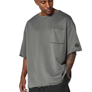 Camiseta de Verano al por Mayor con Logotipo Personalizado, Manga Corta, 100% Algodón, Alta Calidad, Hombros Caídos, Estilo Vintage para Hombre - Product Image 1