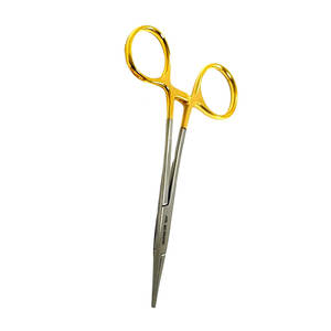 Juego de Hemostáticos Manuales de Acero Inoxidable Alemán de Primera Calidad, 2 Unidades, Rectos y Curvos, 5 Pulgadas, Pinzas Arteriales, Ortodoncia Dental, CE - Product Image 2