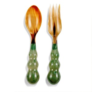Unique Product Accessories Acacia <b>Salad</b> <b>Server</b> Set Eco-Friendly Dishwasher Safe <b>Salad</b> Tools Home Kitchen Made in India - Product Image 1