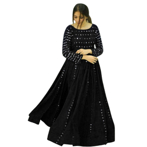 LAUNCH NEW MIRROR MAXI <b>DRESS</b> for WOMEN BEAUTIFUL COLOURS CUSTOMIZED SIZES STYLISH LACE CHIFFON A-LINE FLOOR-LENGTH <b>DRESS</b> for - Product Image 1