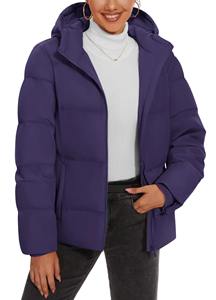 Veste à fermeture éclair à capuche tendance OEM pour femmes Vente en gros élégante Veste matelassée pour femmes Fabricant de veste d'hiver imperméable - Product Image 5
