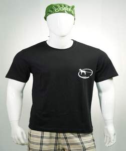 Camiseta personalizable con cuello redondo para hombre, 100% de algodón, lavado en negro, de alta calidad, de punto pesado, con Logo, ropa de calle corta Lisa para Fitness - Product Image 1