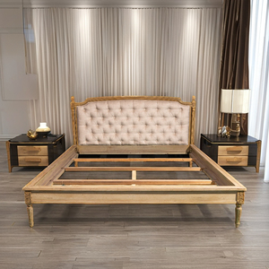 Sanare เตียงควีนพับได้หรูหราในยุคกลางศตวรรษที่ทันสมัยพร้อมอะคาเซียไม้เนื้อแข็งที่ทนทานหุ้มหัวเตียงที่เป็นมิตรกับสิ่งแวดล้อม - Product Image 2