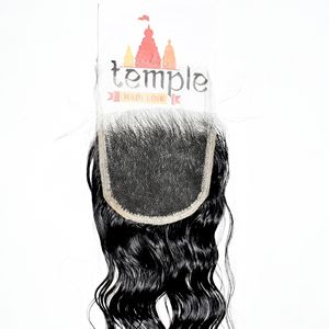 Cheveux humains indiens 4*4 HD non traités, couleur naturelle noire, avec machine de closure et double trame, vente en gros - Product Image 2