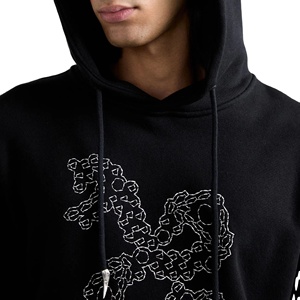 เสื้อฮู้ดผู้ชายประดับเพชรคุณภาพพรีเมียม สไตล์ล่าสุด ราคาไม่แพง น้ำหนักเบา รับสั่งทำตามแบบ - Product Image 4