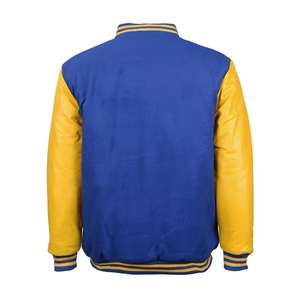 Blouson aviateur universitaire personnalisé à manches longues avec fermeture éclair et braguette avec poches de l'usine du Bangladesh - Product Image 2