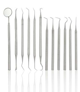Kit d'outils dentaires manuels de qualité supérieure Cyanamid - Ensemble de 12 outils en acier inoxydable pour usage dentaire professionnel, très demandé - Product Image 5