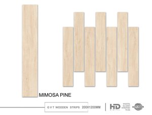 Carreaux en bois durables de porcelaine de 200x1200mm pour le plancher résidentiel - Product Image 2