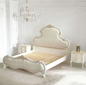 Khung giường sang trọng làm bằng khung gỗ gụ rắn với chạm khắc tay và quy trình thủ công để sử dụng phòng ngủ trong nhà - Product Image 2