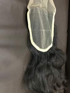 Pelucas frontales de encaje NATURAL, cabello humano negro y marrón con densidad de 150% y 180%, hecho de encaje suizo transparente, envío por DHL - Product Image 5
