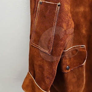 Vêtements de travail veste de soudage de couleur unie fabriquée au Pakistan veste de soudage Offre Spéciale veste de soudage - Product Image 4